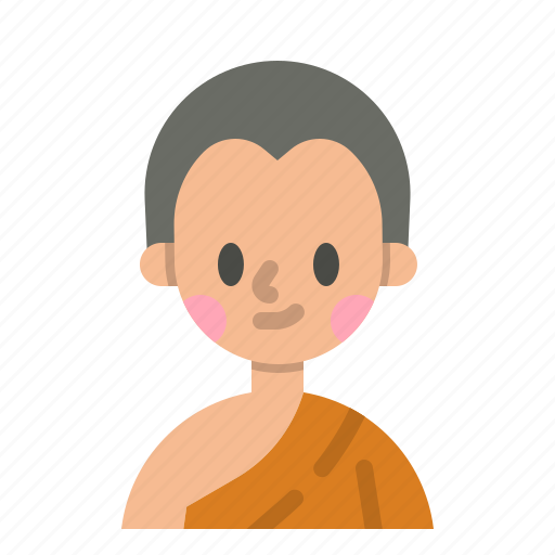 Monk, buddhist, user, people, avatar icon - Download on Iconfinder