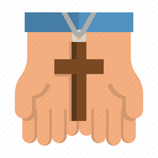 Praying, pray, prayer, christ, cross icon - Download on Iconfinder