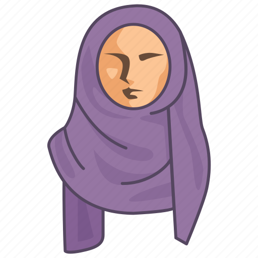 Clothing, cultural, female, hijab, islamic, muslim, women icon - Download on Iconfinder