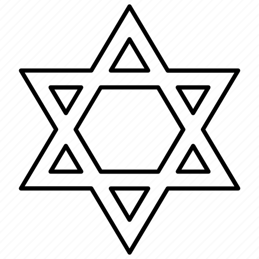 David, jewish, magen, religion, shield, star, synagogue icon - Download on Iconfinder
