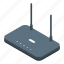 wifi, router, remote, access, isometric 