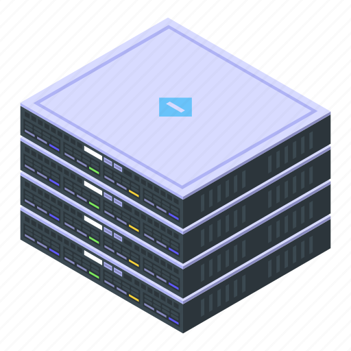 Server, remote, access, isometric icon - Download on Iconfinder