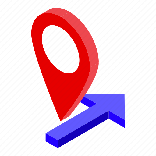 Gps, pin, remote, access, isometric icon - Download on Iconfinder