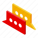 chat, remote, access, isometric 