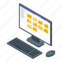 computer, remote, access, isometric