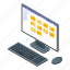 computer, remote, access, isometric 