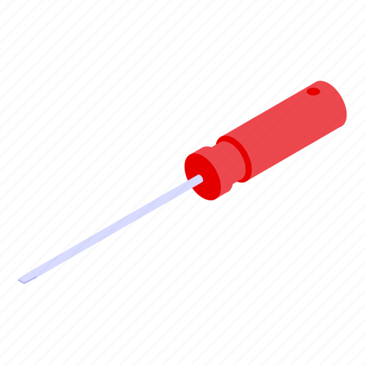 Screwdriver, pc, access, isometric icon - Download on Iconfinder