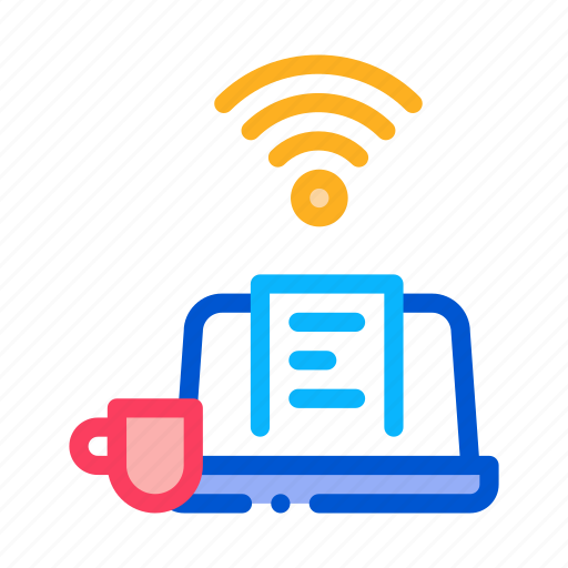 Cup, drink, freelance, job, laptop, remote, work icon - Download on Iconfinder