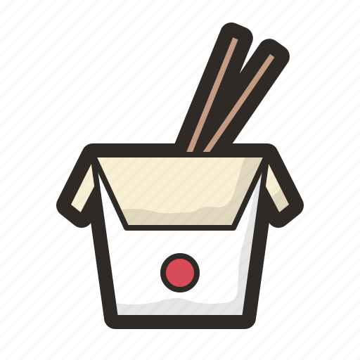 Chinese, takeaway, china, chopsticks, meal, restaurant icon - Download on Iconfinder