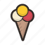 cone, cream, ice, dessert, food, icecream, summer 