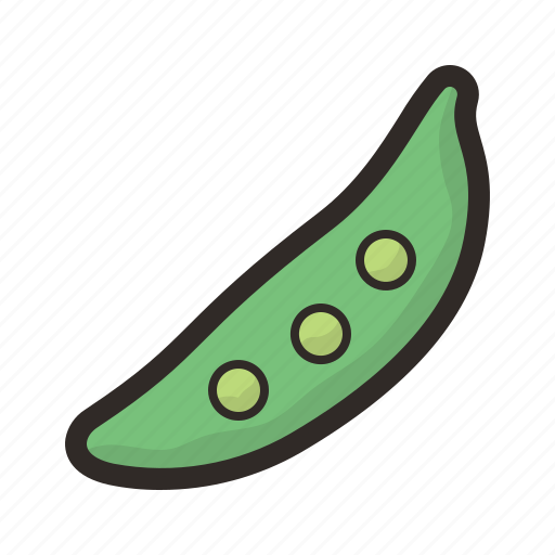 Pea, pod, bean, green, legume, vegetable icon - Download on Iconfinder