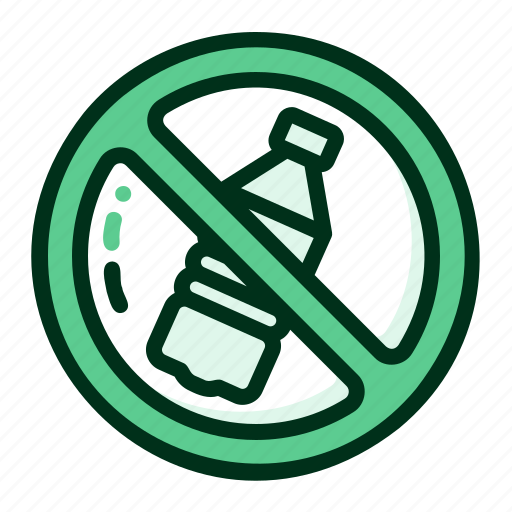 No, plastic, bottles, beverage, bottle, water, forbidden icon - Download on Iconfinder