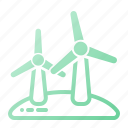 windmill, wind turbine, energy, mill, battery, generator, industry, factory, wind