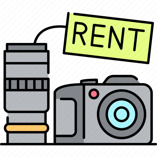Rent, service, camera, equipment, booking, photo icon - Download on Iconfinder