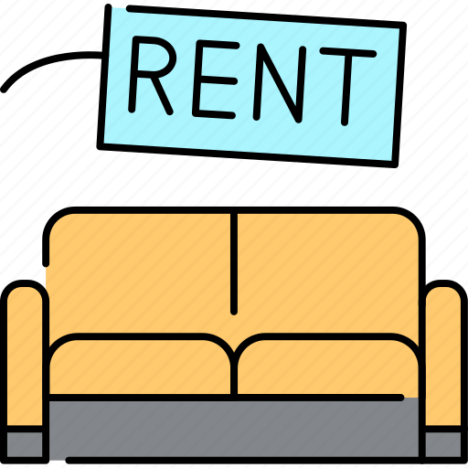 Rent, service, rental, furniture, sofa icon - Download on Iconfinder