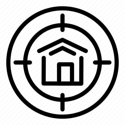 Target, house icon - Download on Iconfinder on Iconfinder