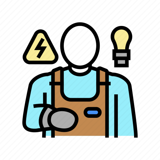 Electrician, worker, repair, furniture, building, door icon - Download on Iconfinder