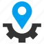 location, map marker, navigation, pin, place, service, workshop pointer 