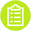 analytics, checklist, clipboard, file, report, statistics 