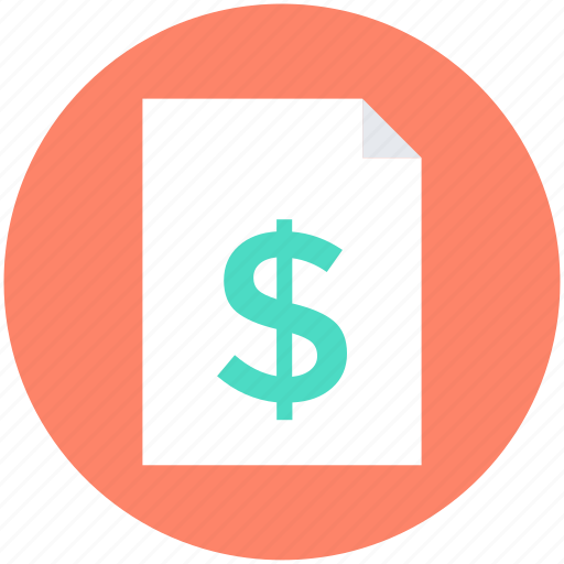 Analysis, business document, business report, dollar, financial report icon - Download on Iconfinder