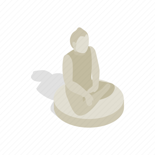 Asia, buddha, culture, faith, isometric, religion, statue icon - Download on Iconfinder