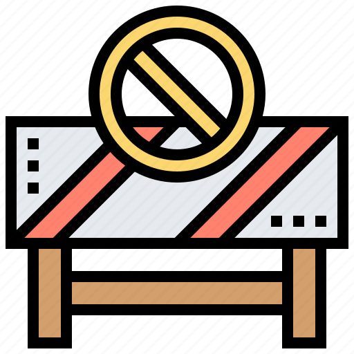 Barrier, entry, no, roadblock, trespassing icon - Download on Iconfinder