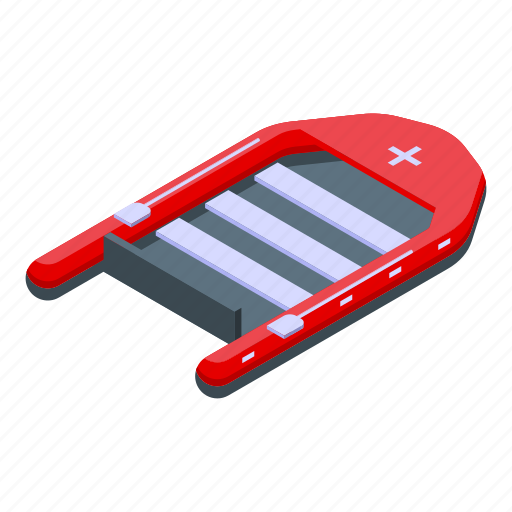 Medical, rescue, boat, isometric icon - Download on Iconfinder
