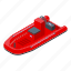 accident, rescue, boat, isometric 