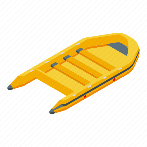 Care, rescue, boat, isometric icon - Download on Iconfinder