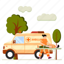 emergency, healthcare, health, ambulance, treatment, doctor, care, rescue, patient 