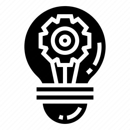 Bulb, cogwheel, creativity, idea, innovation icon - Download on Iconfinder