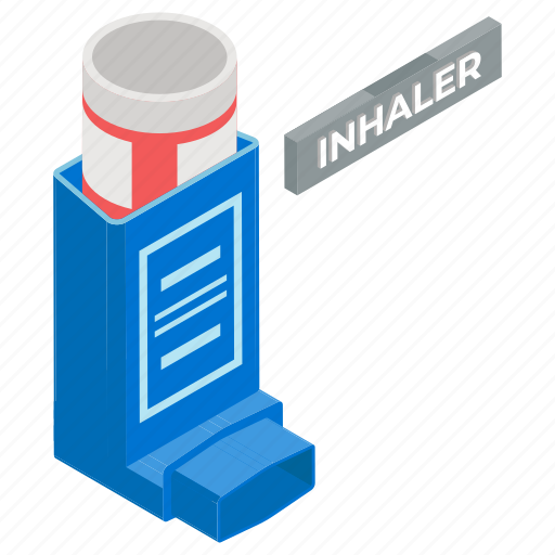 Asthma inhaler, breathe inhalator, inhaler, medical equipment, metered dose icon - Download on Iconfinder