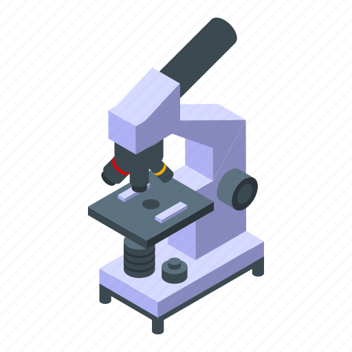 Research, scientist, microscope, isometric icon - Download on Iconfinder
