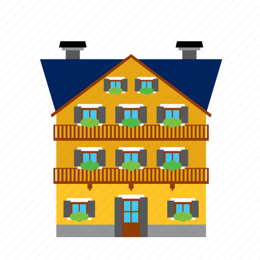 Apartment, architecture, building, edifice, house, mansion, residential icon - Download on Iconfinder