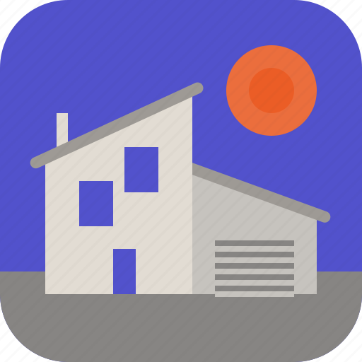 2windows, garage, house, sunrise icon - Download on Iconfinder