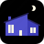 house, moon, night, property 
