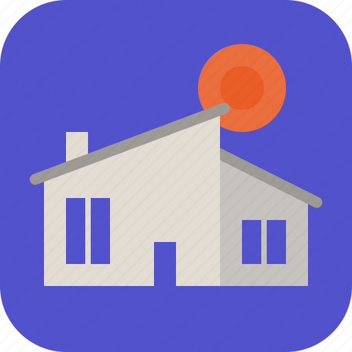 Home, house, property, sunrise icon - Download on Iconfinder