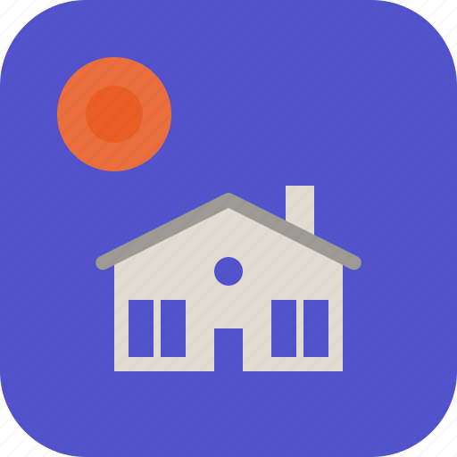 Circular, house, property, window icon - Download on Iconfinder