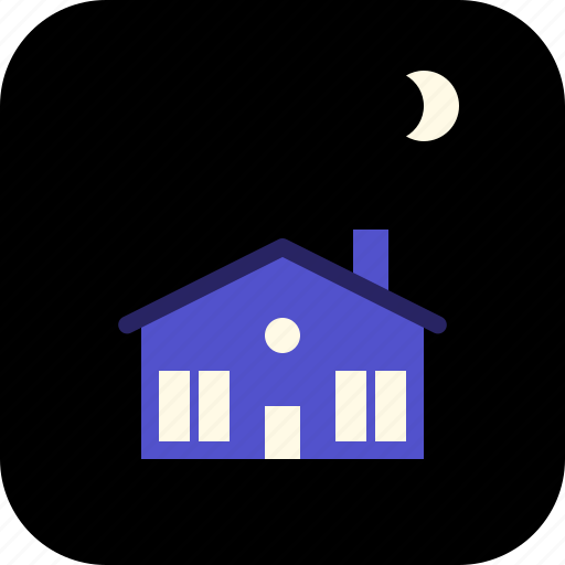 Home, house, night, window icon - Download on Iconfinder