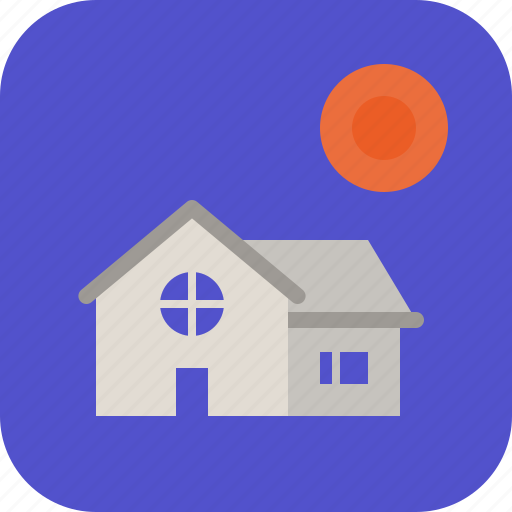 Circular, house, large, window icon - Download on Iconfinder