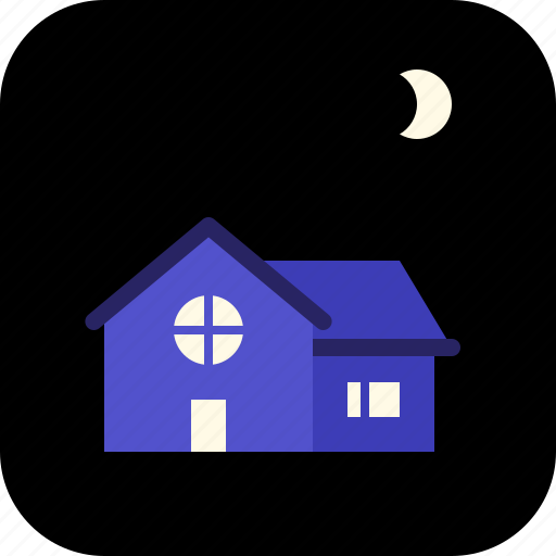 House, large, night, window icon - Download on Iconfinder