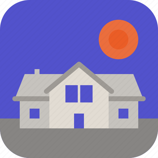 House, large, real estate, sun icon - Download on Iconfinder