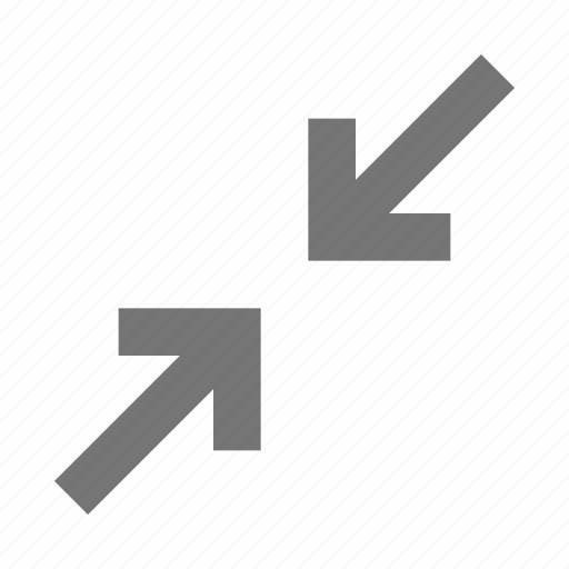 Diagonal, shrink, arrows icon - Download on Iconfinder