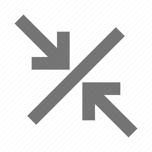 Diagonal, shrink, arrows icon - Download on Iconfinder