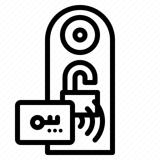 Card, door, key, lock, security icon - Download on Iconfinder