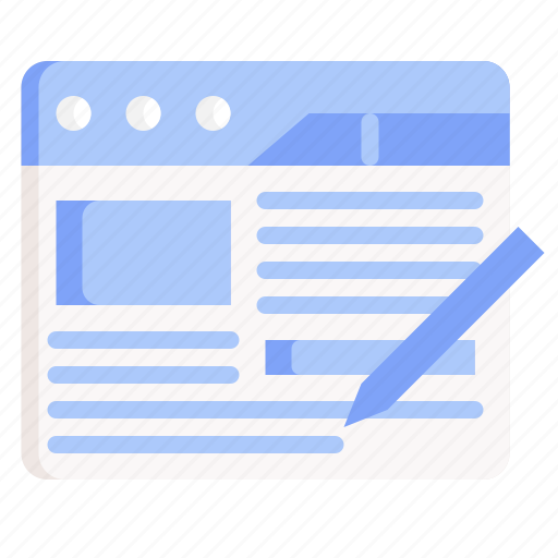 Content, editor, blogger, writer, pencil, website icon - Download on Iconfinder