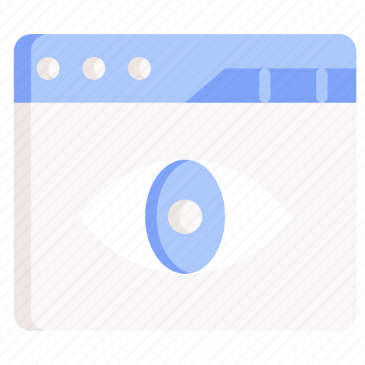 View, page, views, internet, eye, browser icon - Download on Iconfinder