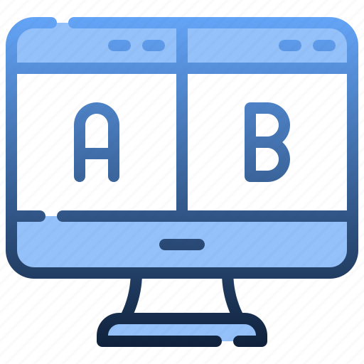 Ab, testing, comparison, computer, desktop, electronics icon - Download on Iconfinder