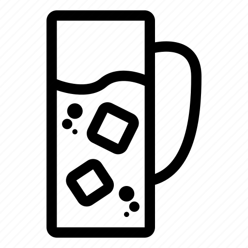 Restaurant, food, eat, drink, ice, big glass, juice icon - Download on Iconfinder