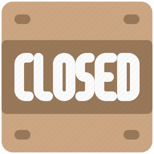 Closed, sign board, food, restaurant icon - Download on Iconfinder